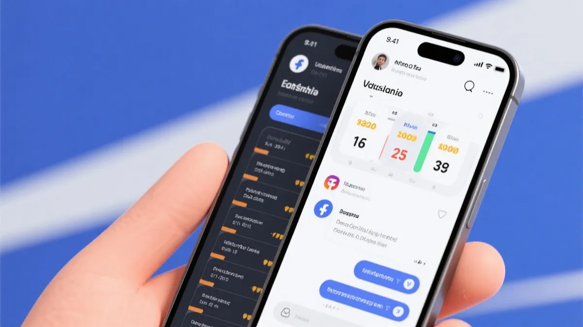 手机上的积分榜截图与社交媒体讨论界面叠加，象征舆论与排名相互放大